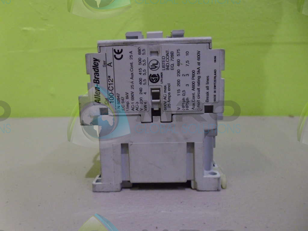 ALLEN BRADLEY 100-C12 SER. A CONTACTOR *USED*