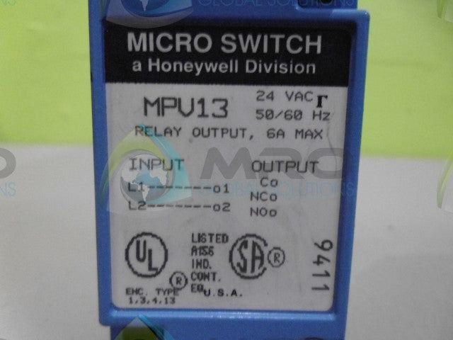 HONEYWELL MPV13 RELAY *USED*