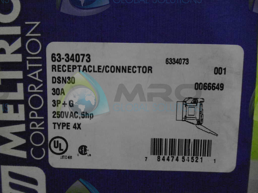 MELTRIC 63-34073 CONNECTOR *NEW IN BOX*