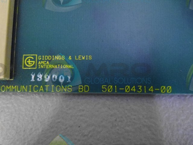 GIDDINGS & LEWIS 501-04314-00 COMMUNICATOR BOARD *NEW NO BOX*