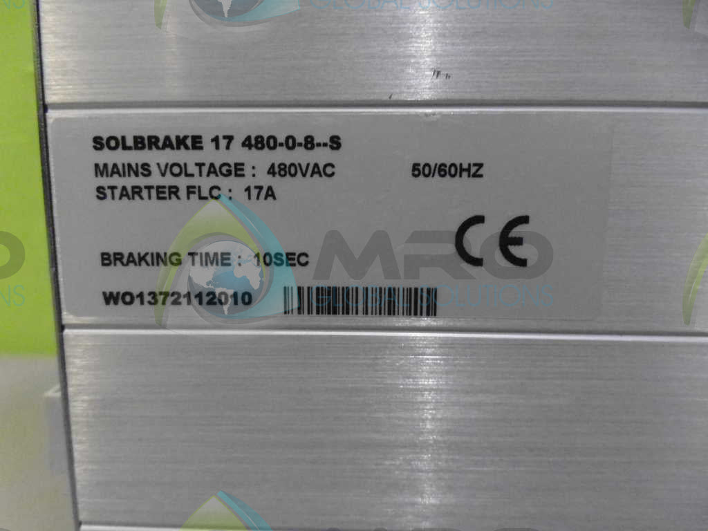 SOLCON WO1372112010 MOTOR BRAKE *NEW NO BOX*