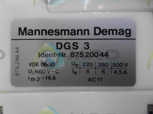 MANNESMANN DGS 3 *NEW NO BOX*