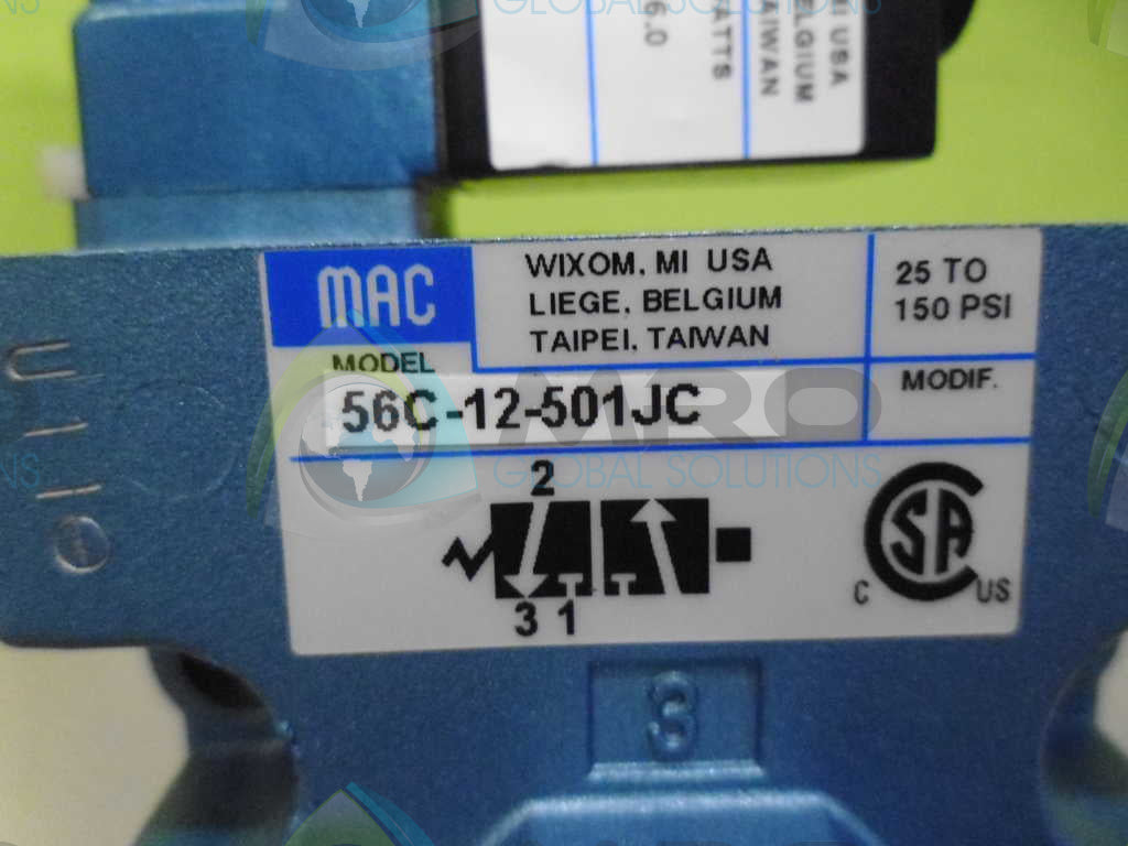 MAC 56C-12-501JC VALVE *NEW NO BOX*