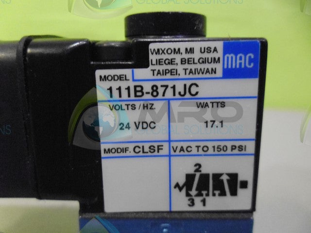 MAC 111B-871JC VALVE *NEW NO BOX*