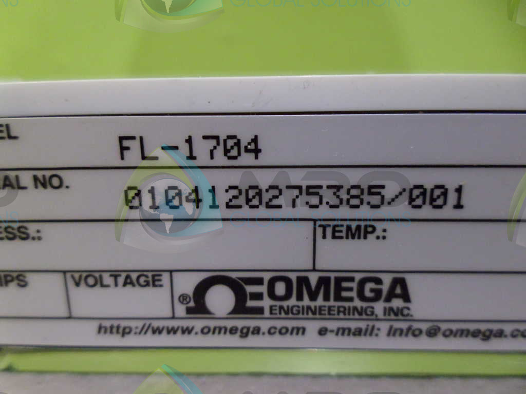 OMEGA FL-1704 FLOWMETER *NEW NO BOX*