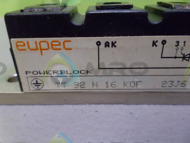EUPEC TT92N16K0F POWER BLOCK *USED*