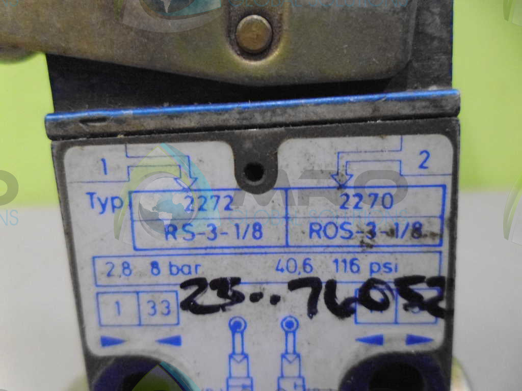 FESTO RS-3-1/8 VALVE *USED*