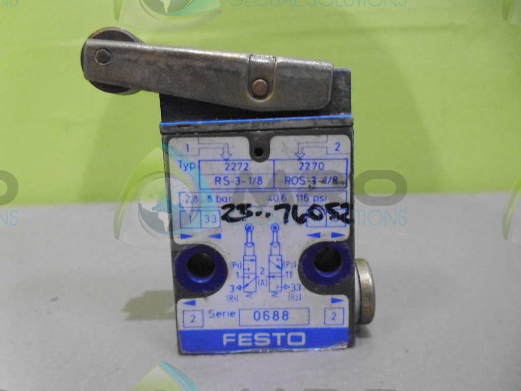 FESTO RS-3-1/8 VALVE *USED*