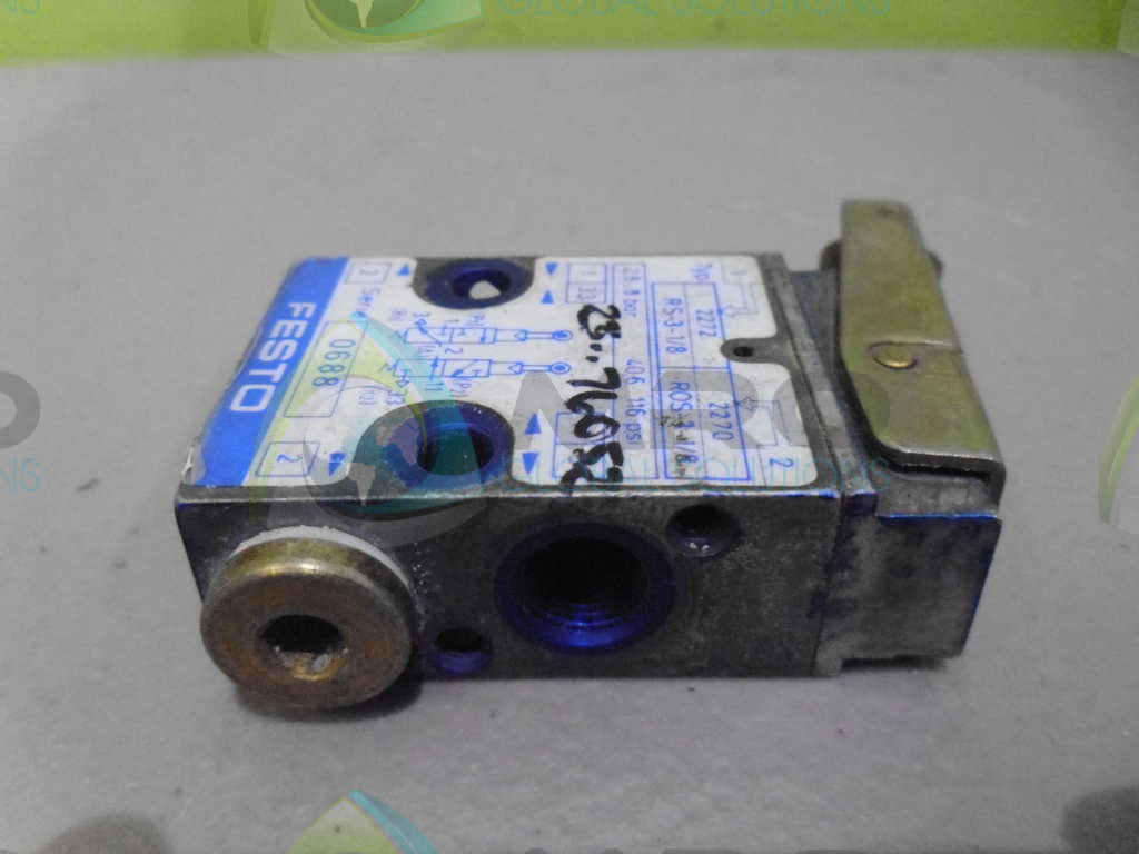 FESTO RS-3-1/8 VALVE *USED*