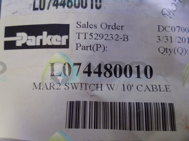 PARKER L074480010 SWITCH *NEW IN ORIGINAL PACKAGE*
