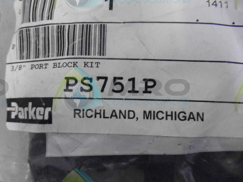 PARKER PS751P 3/8" PORT BLOCK KIT *NEW IN ORIGINAL PACKAGE*