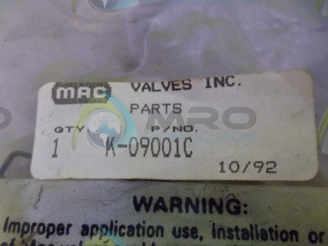 MAC K-09001 VALVE KIT *NEW IN ORIGINAL PACKAGE*