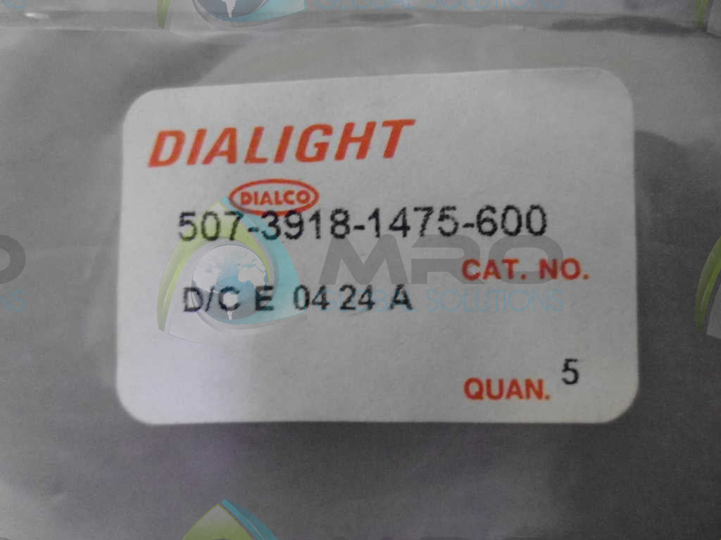 DIALIGHT 507-3918-1475-600 INCANDESCENT CARTRIDGE *NEW IN ORIGINAL PACKAGE*