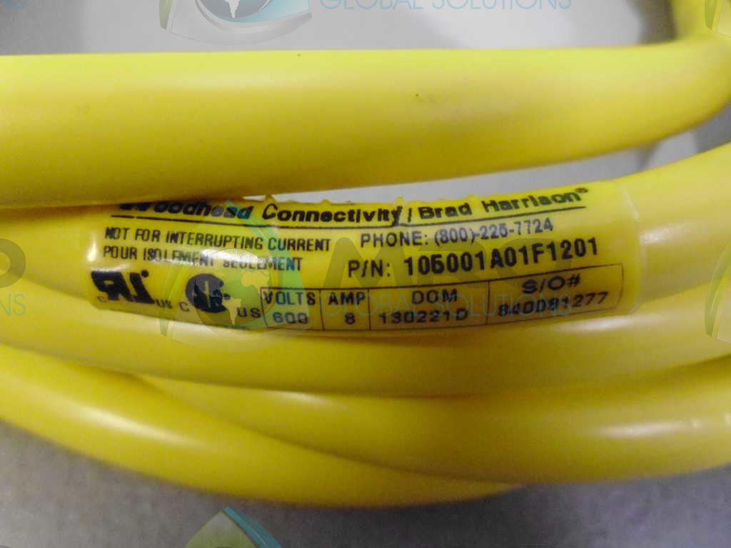 WOODHEAD 105001A01F121 CABLE *NEW NO BOX*