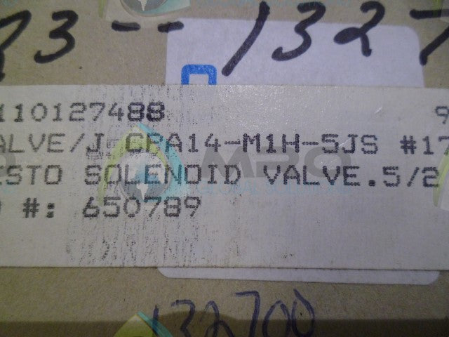 FESTO CPA14-N1H-5JS VALVE *NEW IN BOX*