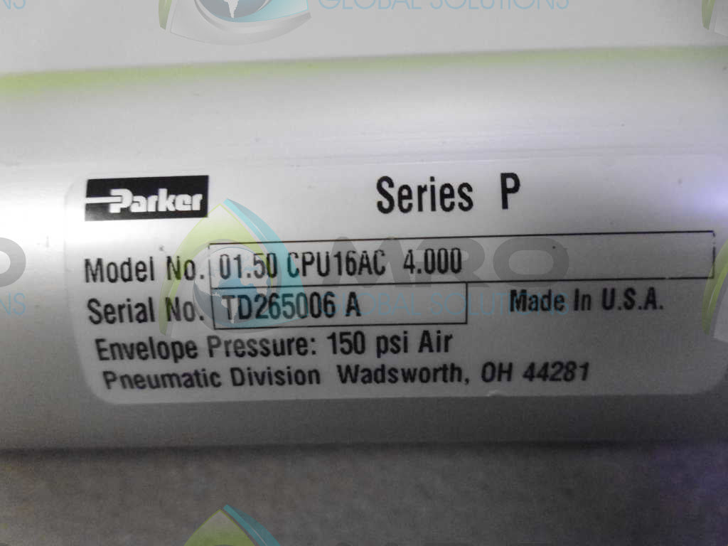 PARKER 01.50CPU16AC4.000 CYLINDER *NEW NO BOX*