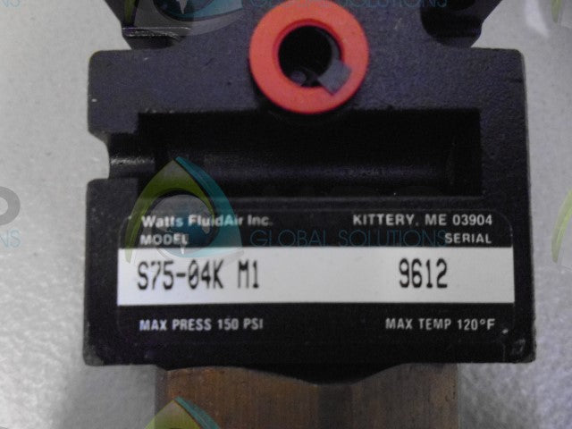 WATTS SC75-04K M1 VALVE AS IS *USED*