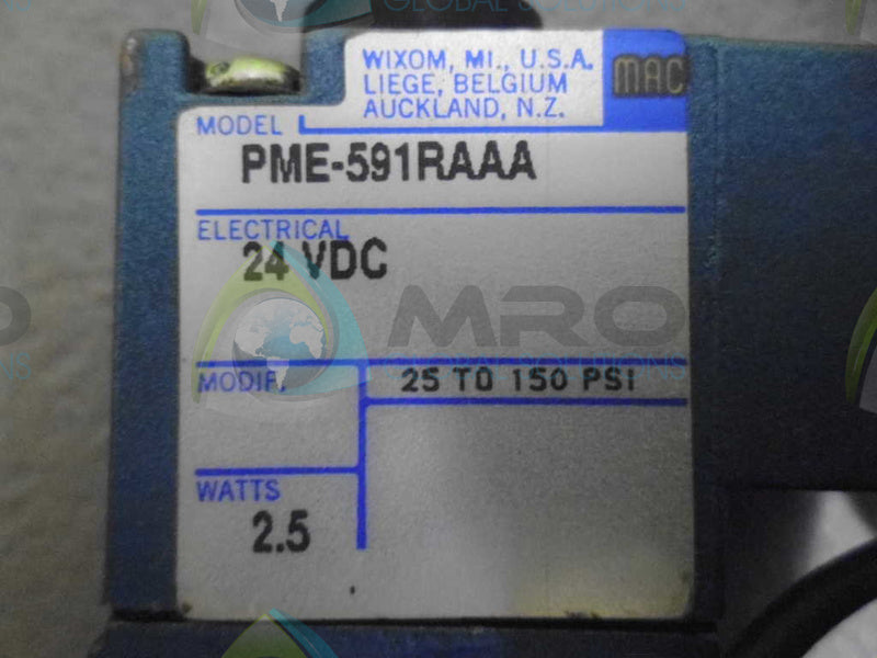 MAC PME-591RAAA VALVE *NEW NO BOX*