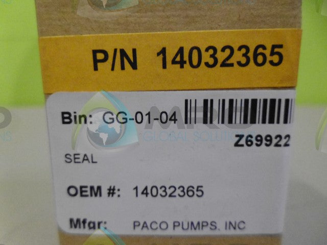 PACO PUMPS 14032365 SEAL KIT *NEW IN BOX*