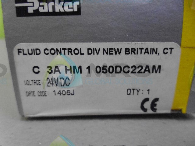 PARKER C3AHM1050 FLUID CONTROL VALVE *FACTORY SEALED*