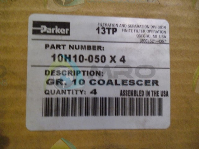 PARKER 10H10-050X4 COALESCER *NEW IN BOX*