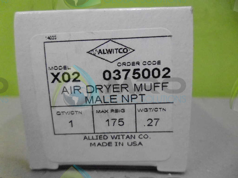 ALTWITCO X02 AIR DRYER MUFFLER MALE *NEW IN BOX*