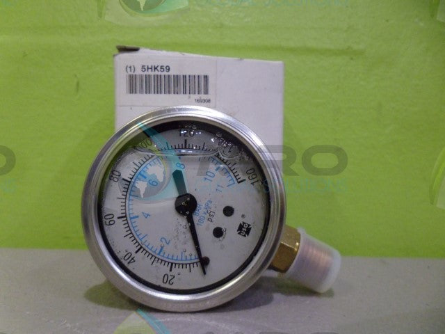 AMETEK P1555LG 160PSI/11BAR PRESSURE GAUGE *NEW IN BOX*
