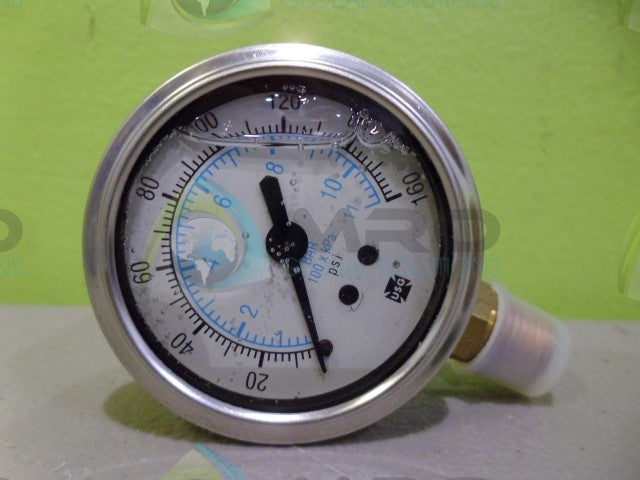 AMETEK P1555LG 160PSI/11BAR PRESSURE GAUGE *NEW IN BOX*