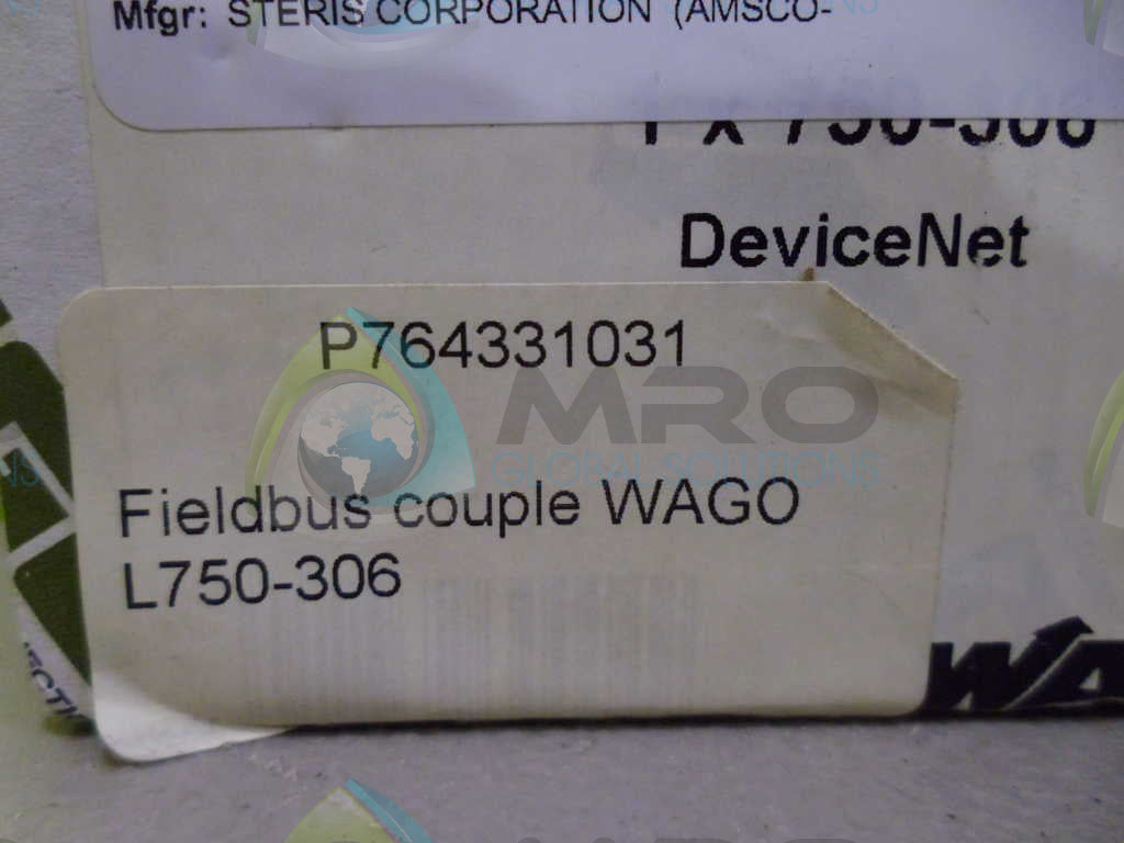 WAGO 750-306 FIELD BUS COUPLER *NEW IN BOX*
