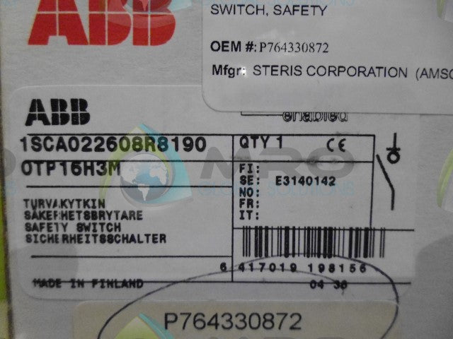 ABB 1SCA022608R8190 SWITCH *NEW IN BOX*