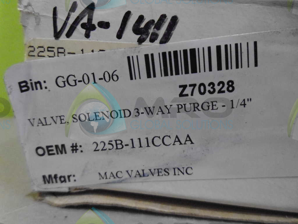 MAC 225B-111CCAA VALVE *NEW IN BOX*