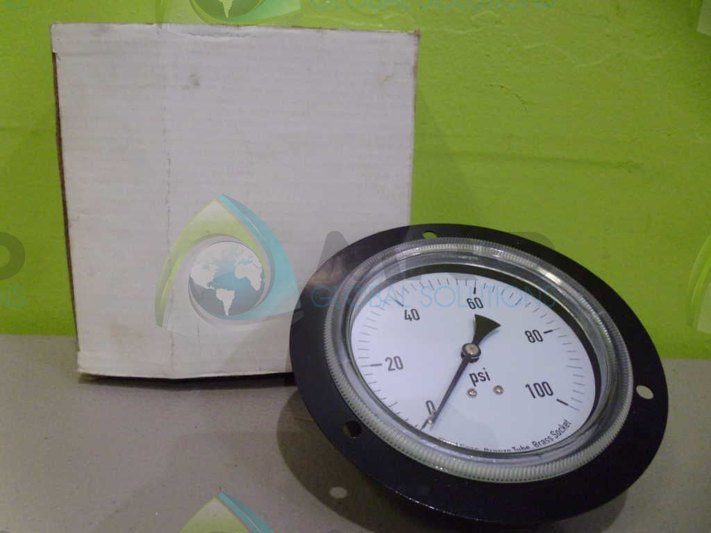 US GAUGE 4UA61A PANEL MOUNT PRESSURE GAUGE 0-100 *NEW IN BOX*