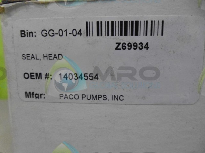 PACO 14034554 MECHANICAL SEAL KIT *NEW IN BOX*