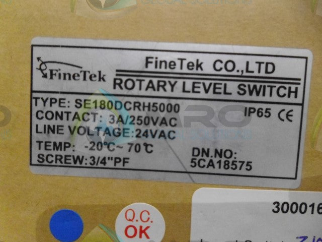 FINETEK SE180DCRH50000 ROTARY LEVEL SWITCH *NEW IN BOX*
