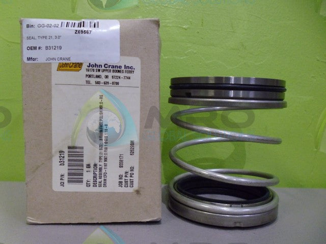 JOHN CRANE B31219 MECHANICAL SEAL KIT TYPE 21 3" *NEW IN BOX*