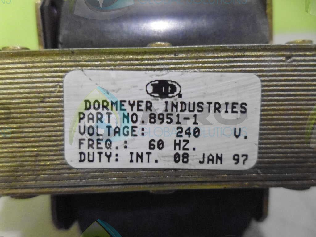 DORMEYER 8951-1 TRANSFORMER 240V *USED*