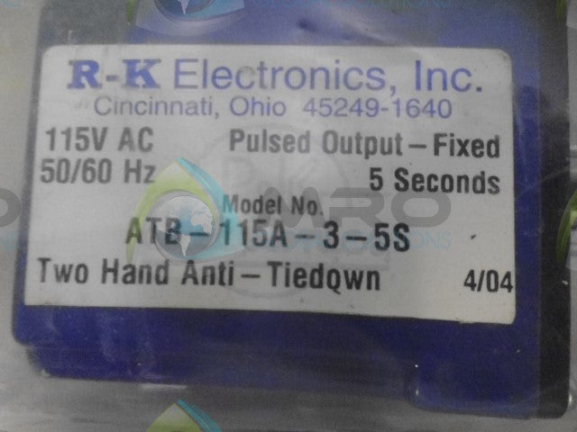 R-K ELECTRONICS ATB-115A-3-5S TWO HAND ANTI-TIEDOWN 115V *NEW IN FACTORY BAG*