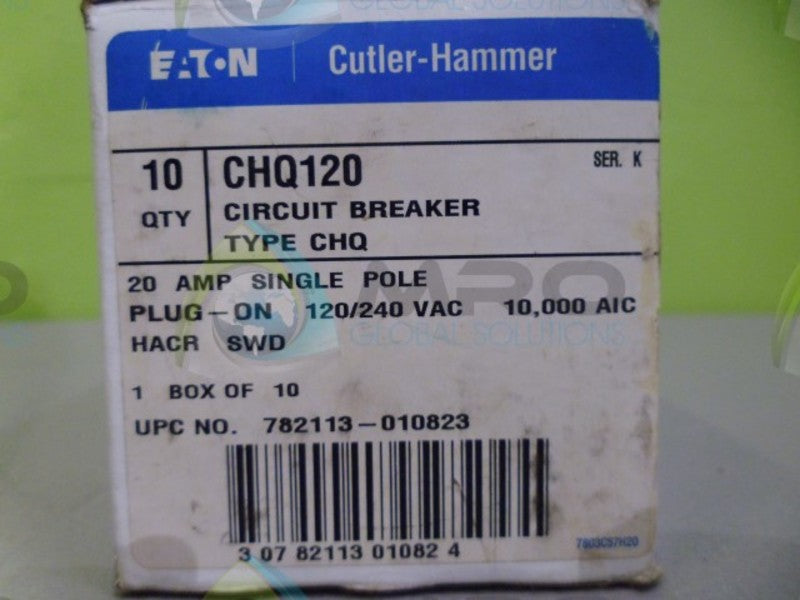 CUTLER HAMMER CHQ120 CIRCUIT BREAKER 20A *NEW IN BOX*