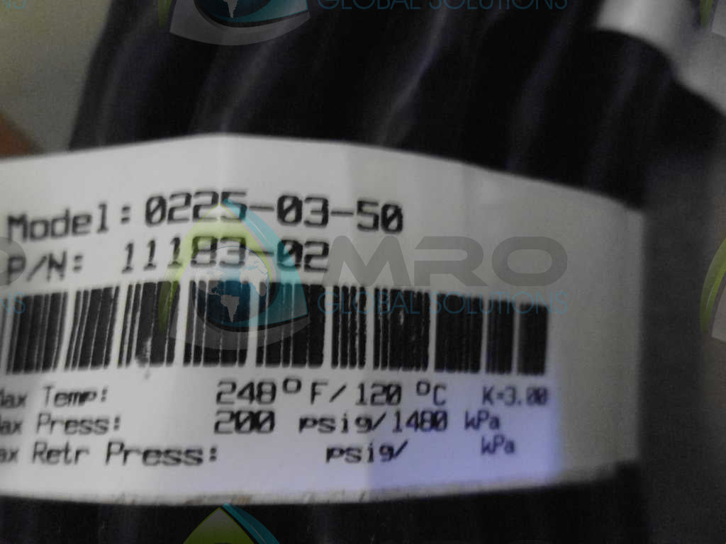 ROSEMOUNT ANALYTICAL 0225-03-50 TEMPERATURE SENSOR 11183-02 *USED*