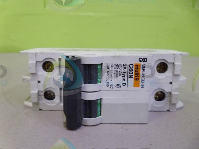 MERLIN GERIN 60155 CIRCUIT BREAKER 3A *USED*