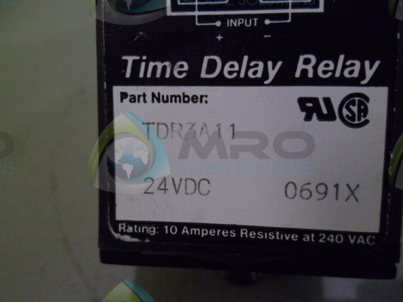 SSAC TDR3A11 TIME DELAY RELAY 24VDC *USED*