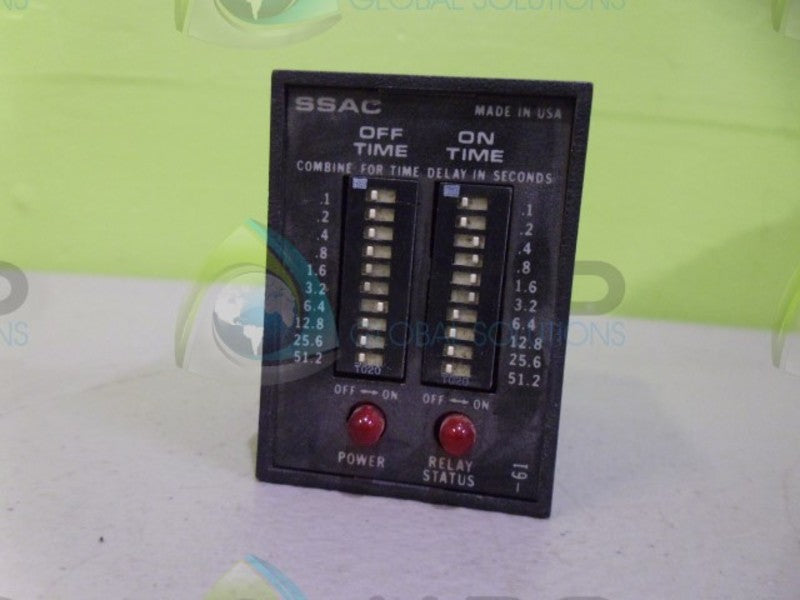 SSAC TDR3A11 TIME DELAY RELAY 24VDC *USED*