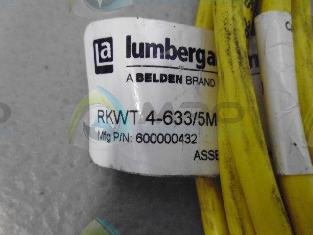 LUMBERG RKWT 4-633/5M CABLE CONNECTOR 600000432 *USED*