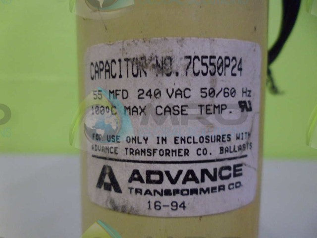 ADVANCE 7C550P24 CAPACITOR *USED*
