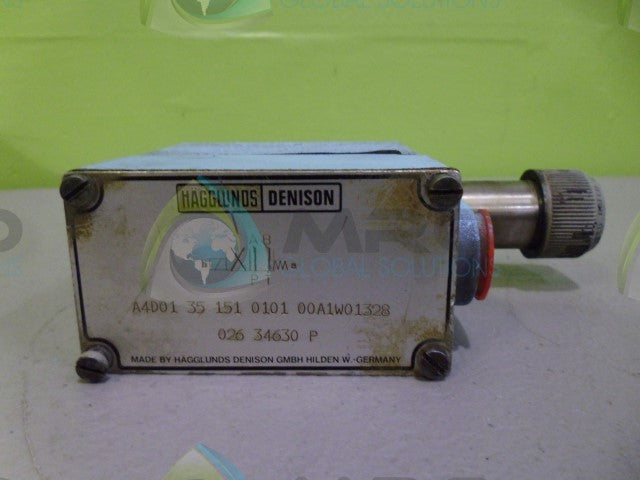 DENISON HYDRAULICS A4D01 35 151 0101 00A1W01328 HYDRAULIC VALVE (NO COIL) *USED*