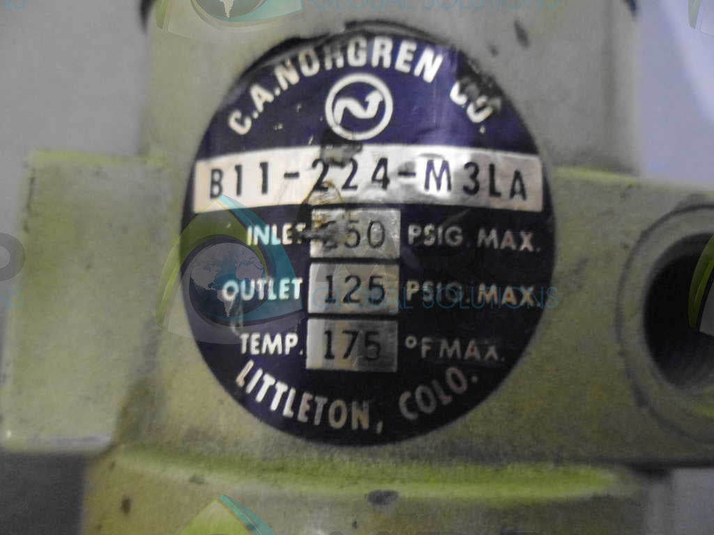 NORGREN B11-224-M3LA REGULATOR *USED*