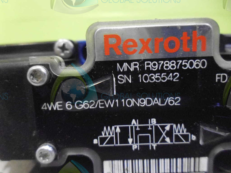 REXROTH 4WE6G62/EW110N9DAL/62 VALVE R978875060 * NEW *