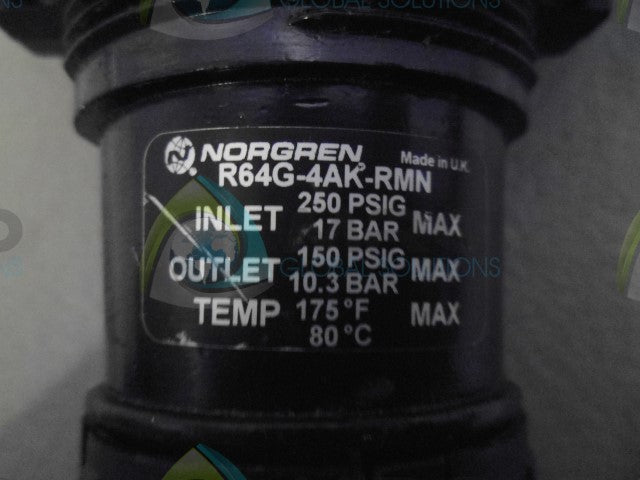 NORGREN R64G-4AK-RMN REGULATOR *USED*
