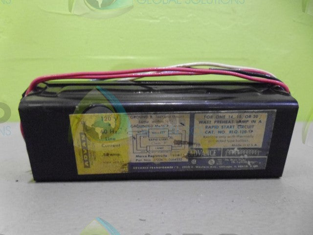 ADVANCE RQL-120-TP BALLAST *USED*