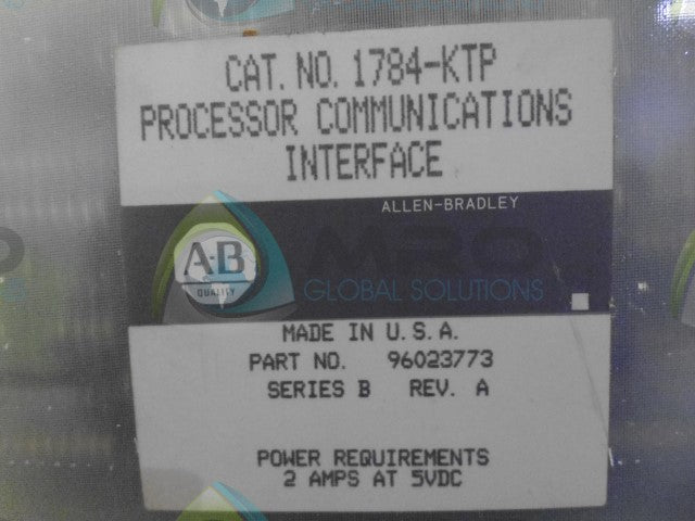 ALLEN BRADLEY 96023773 PROCCESSOR COMMUNICATOR INTERFACE *USED*